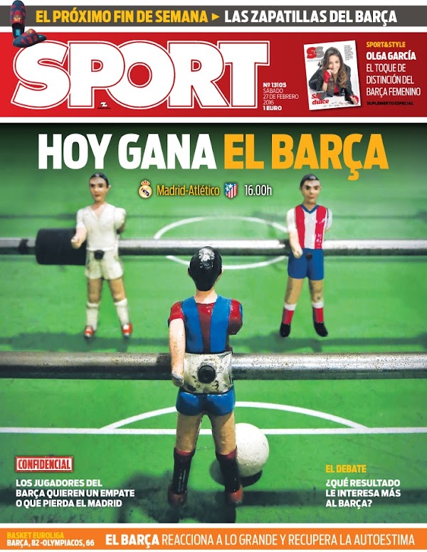 FC Barcelona, Sport: "Hoy gana el Barça"