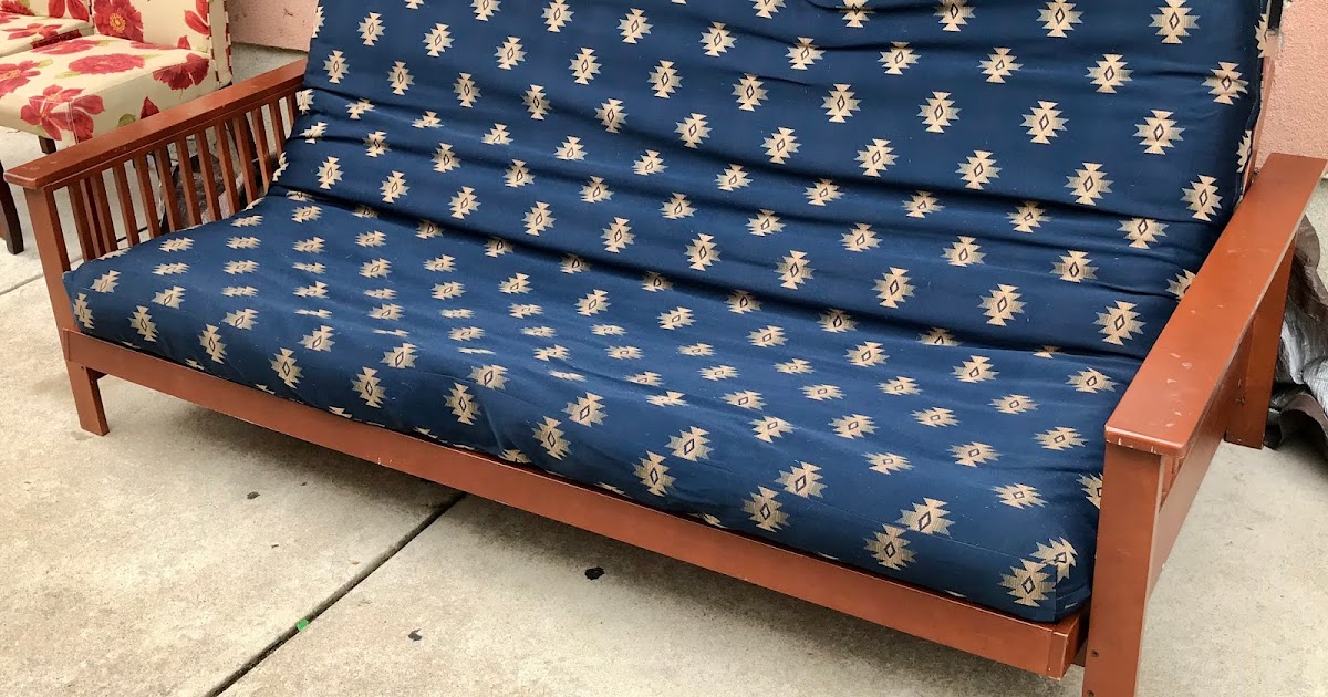 Uhuru Furniture & Collectibles Futon & Frame with Southwest Pattern Slipcover 135 SOLD