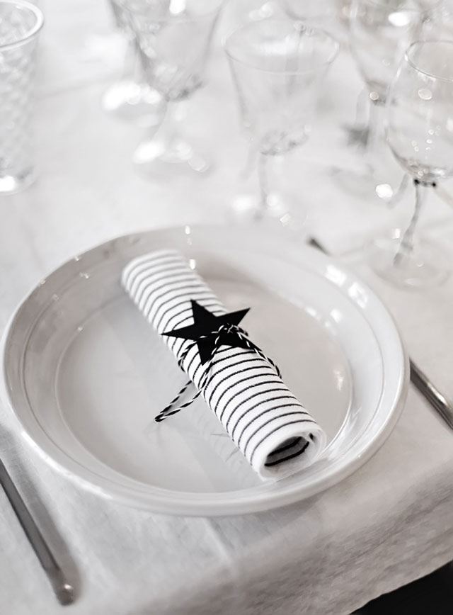 Pon servilleteros diy en tu mesa de Navidad