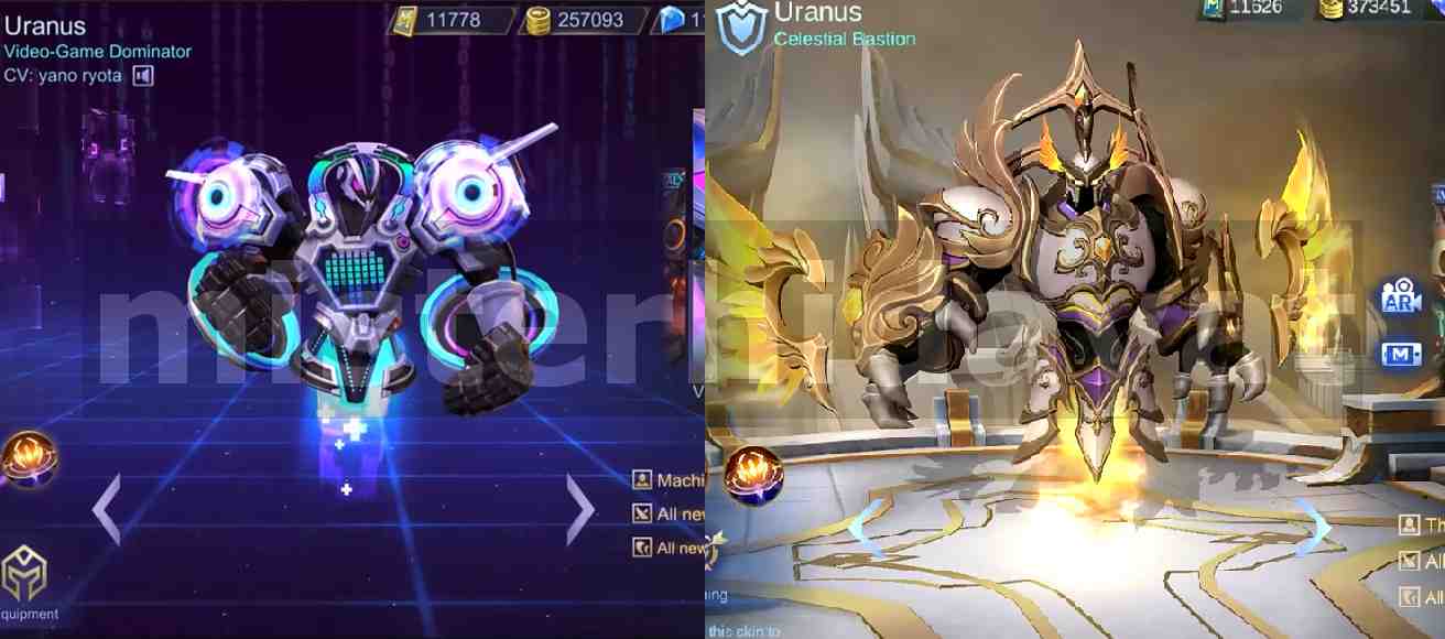 Script Skin Epic Uranus Mobile Legends Work Rank 100%