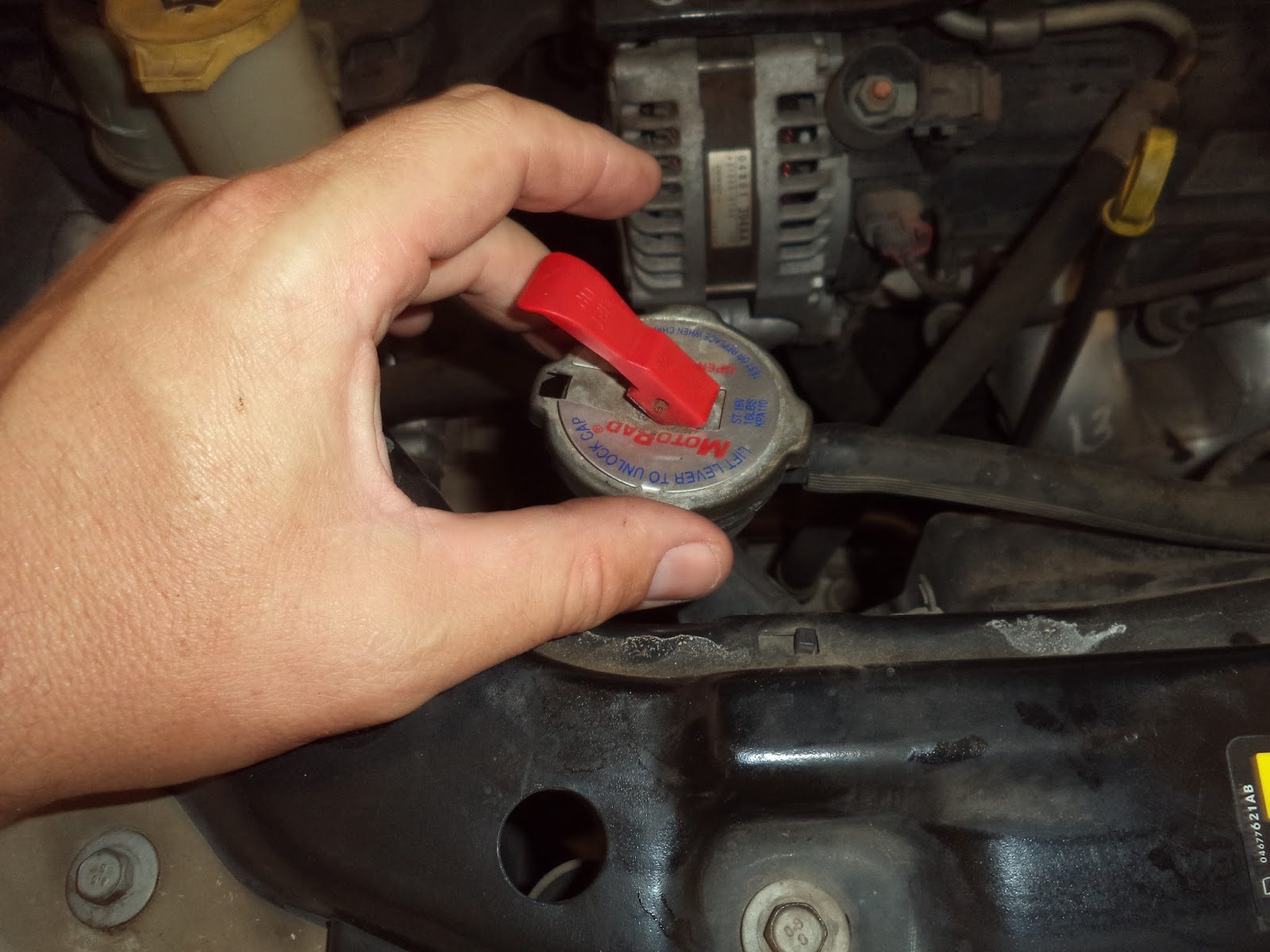 Tear it up, fix it, repeat: 08 Dodge Grand Caravan Radiator Replacement