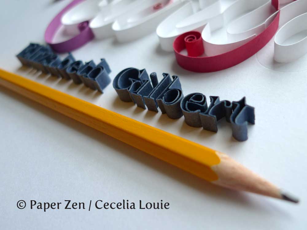 Paper Zen Quilling Letters 102 Part 3