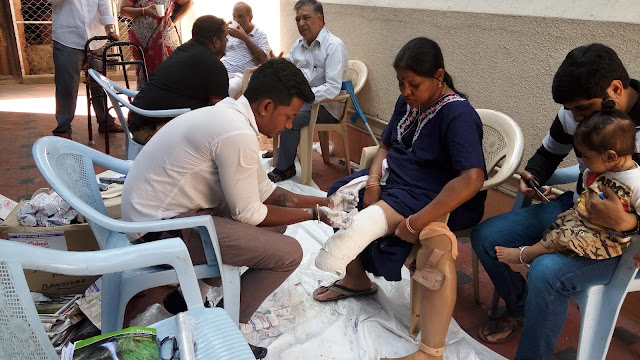 Karnataka Marwari Samaj organized free ‘Measurement camp for footless’. Karnataka Marwari Samaj organized free ‘Measurement camp for footless’.