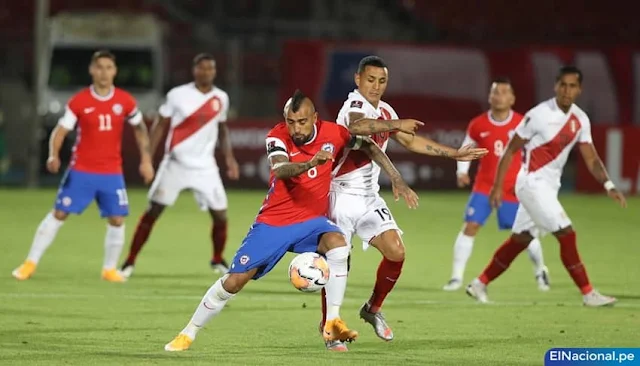 Perú cayó 2-0 ante Chile