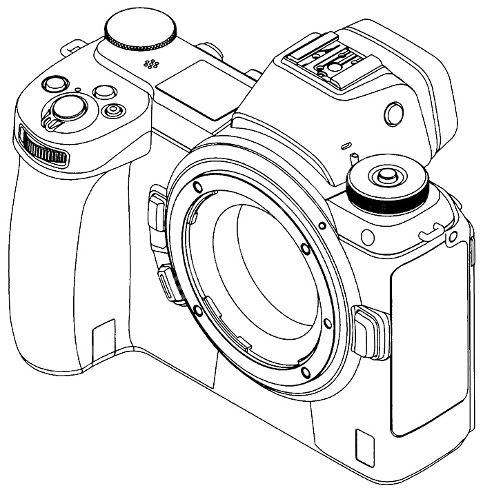 Схематичное изображения фотоаппарата Nikon