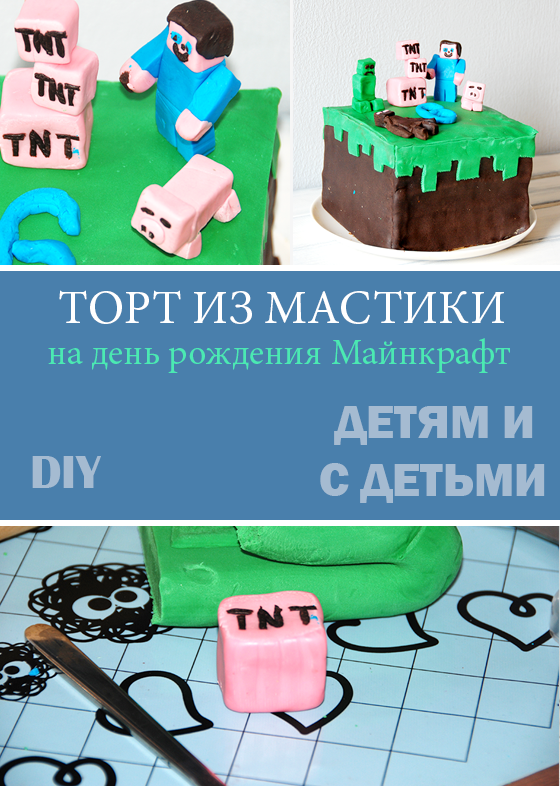 С днем рождения, Денис или Торт как Майнкрафт