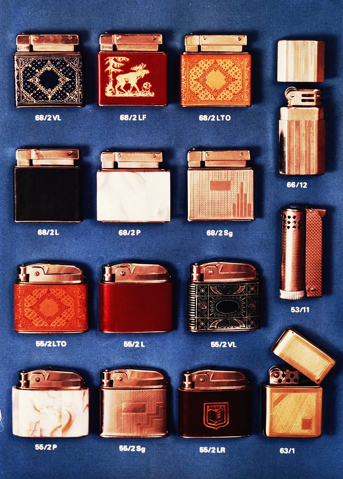 Table lighters collectors' guide ELFA Lighter Catalog Diwco, Derby