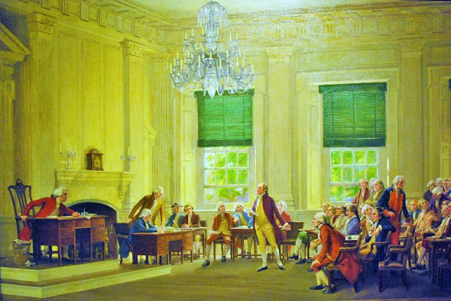 John Adams appointed Washington as Commander of Continental Army at Independence Hall