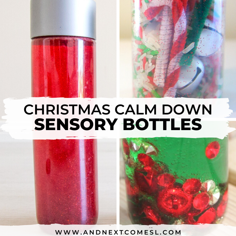 20+ Calming Christmas Sensory Bottles for Kids And Next Comes L