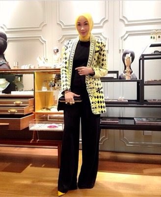hijab jumpsuit appearance stylish blazer