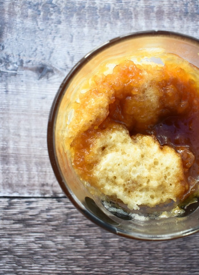 Microwave Golden Syrup Sponge Pudding (vegan mug cake) Tinned Tomatoes