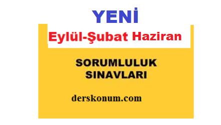 sorumluluk sinav sorulari eylul subat
