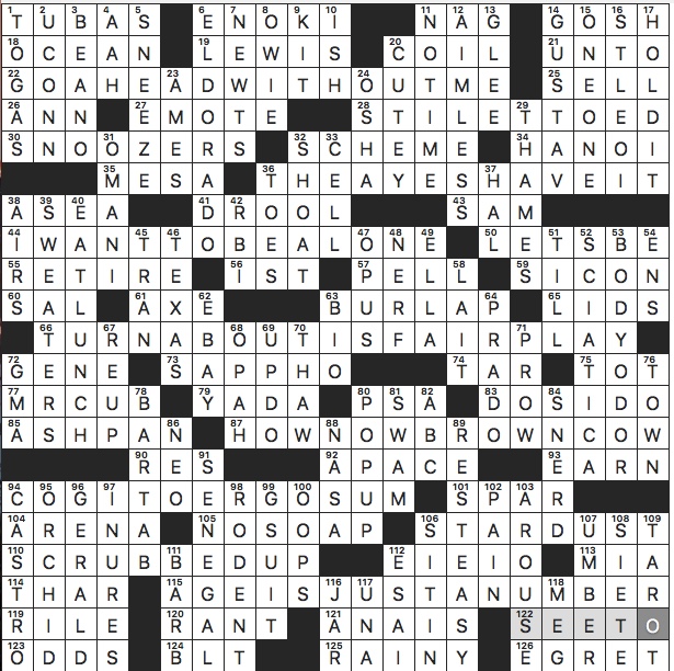 Rex Parker Does the NYT Crossword Puzzle: Rock subgenre named for its vocal  aesthetic / SUN 1-30-22 / Heavy metal's prince of darkness / Frothy coffee  invented in Greece / Still da