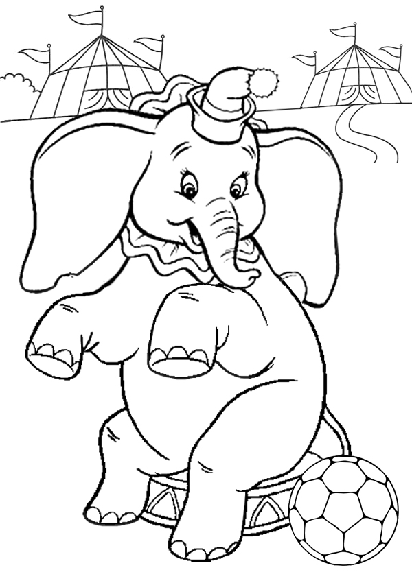 Elephant coloring Pages Sheets Pictures