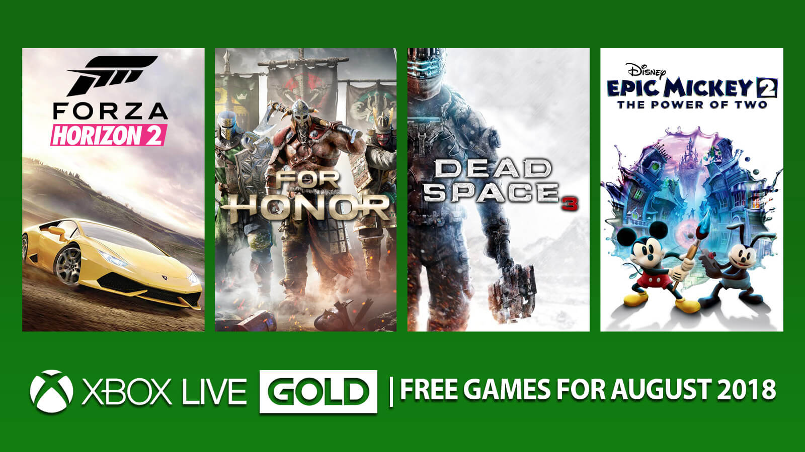 Xbox Live Gold Free Games for August 2018 - Gameslaught