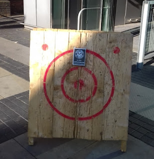 Urban Axe Throwing at Whistle Punks in Manchester