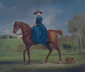The Countess of Coningsby in the Costume of the Charlton Hunt by George Stubbs, 1765