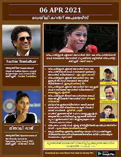 Daily Malayalam Current Affairs 06 Apr 2021