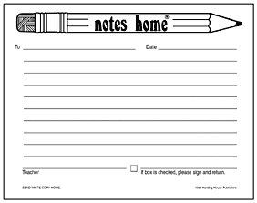 notes to teachers from parents templates