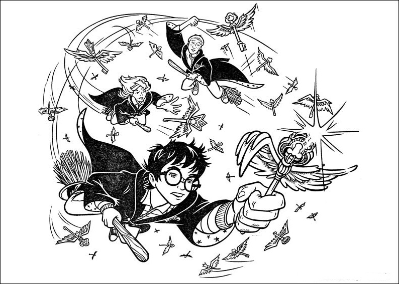 Fun Coloring Pages Harry Potter Coloring Pages