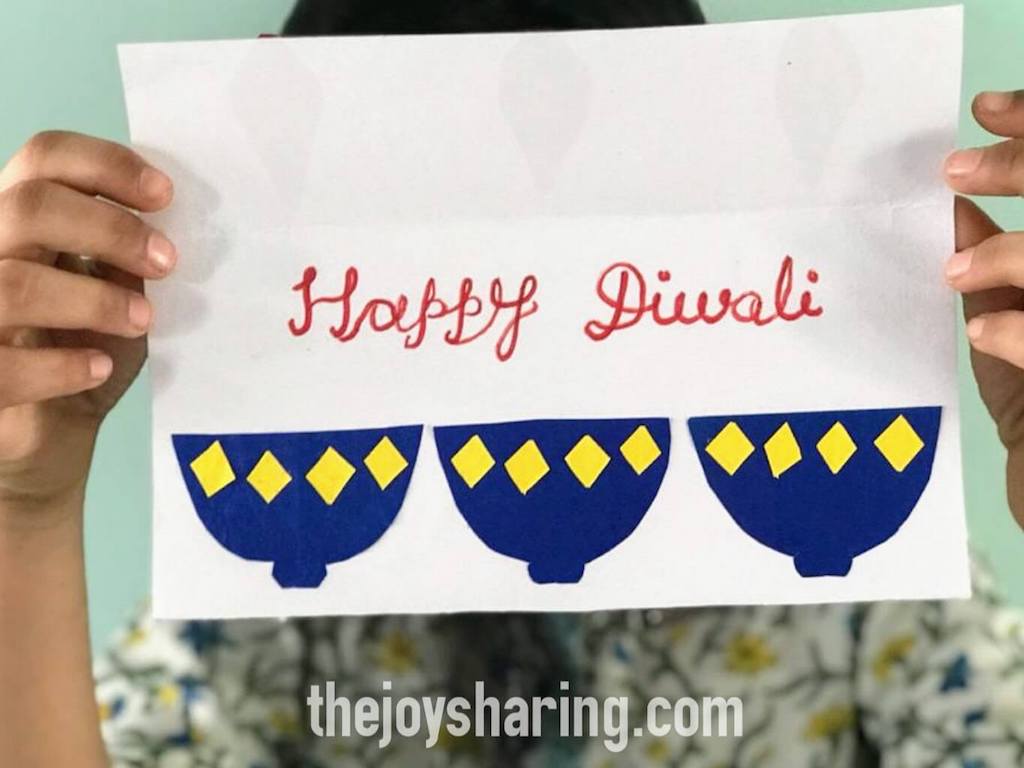Handmade Diwali Card - The Joy of Sharing