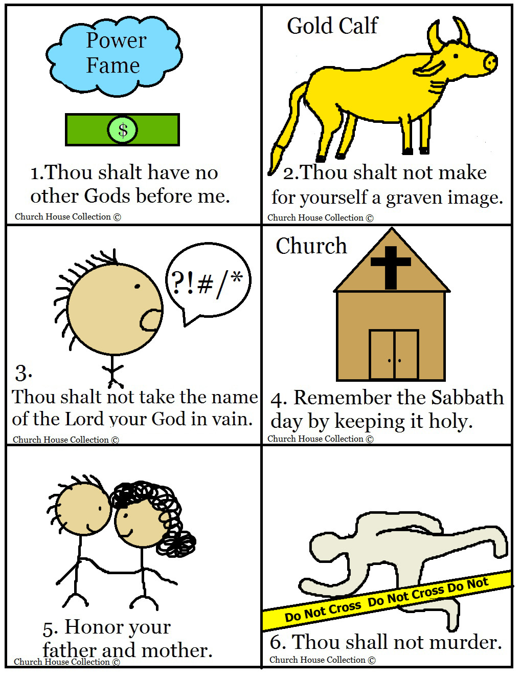 Church House Collection Blog 10 Commandments Bible Matching Game 
