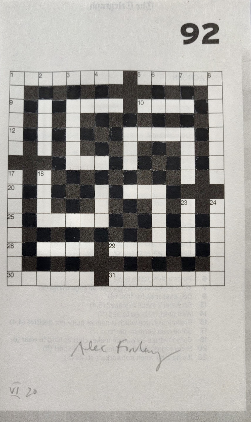 Day of Access crossword drawings