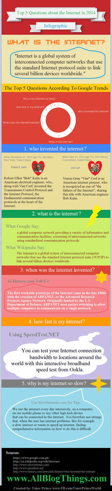 Top 5 Questions about the Internet in 2014 - #Infographic
