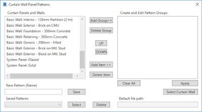 Revit Add Ons Curtain Wall Patterns Designer