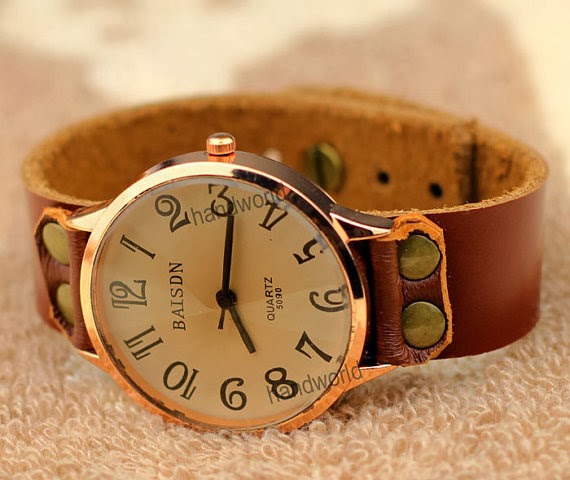 Wonderful Collections: Fashion Wrist Watch Leather Wrist Watch Handmade ...
