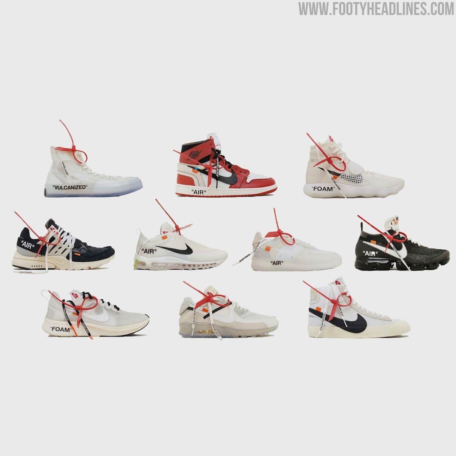 Nike OFF WHITE The Ten Icons Virgil Abloh Photos
