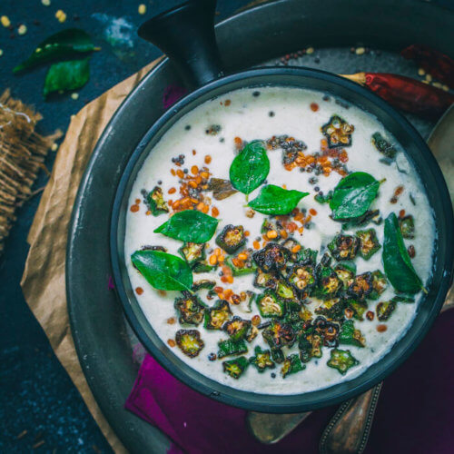 Vendakkai Pachadi - Ladies finger Raita