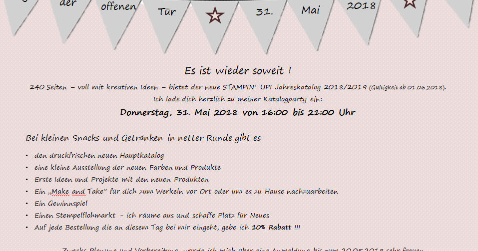 Stempelduett Tag Der Offenen Tur