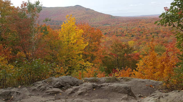Point de vue sur le sentier en direction du mont Chauve