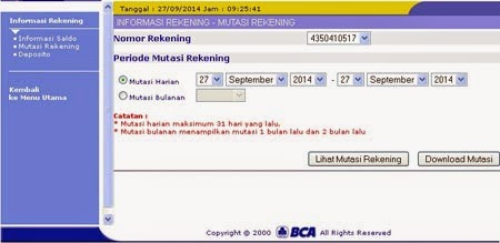 Cara Cek Saldo Masuk Ke Rekening BCA - eMingko Blog