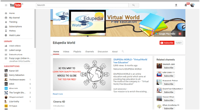 Edupedia World YouTube Channel