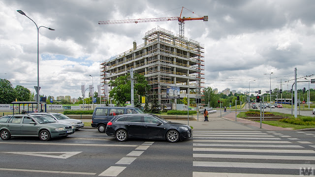 Budowa w pobliżu ronda Fordońskiego w Bydgoszczy