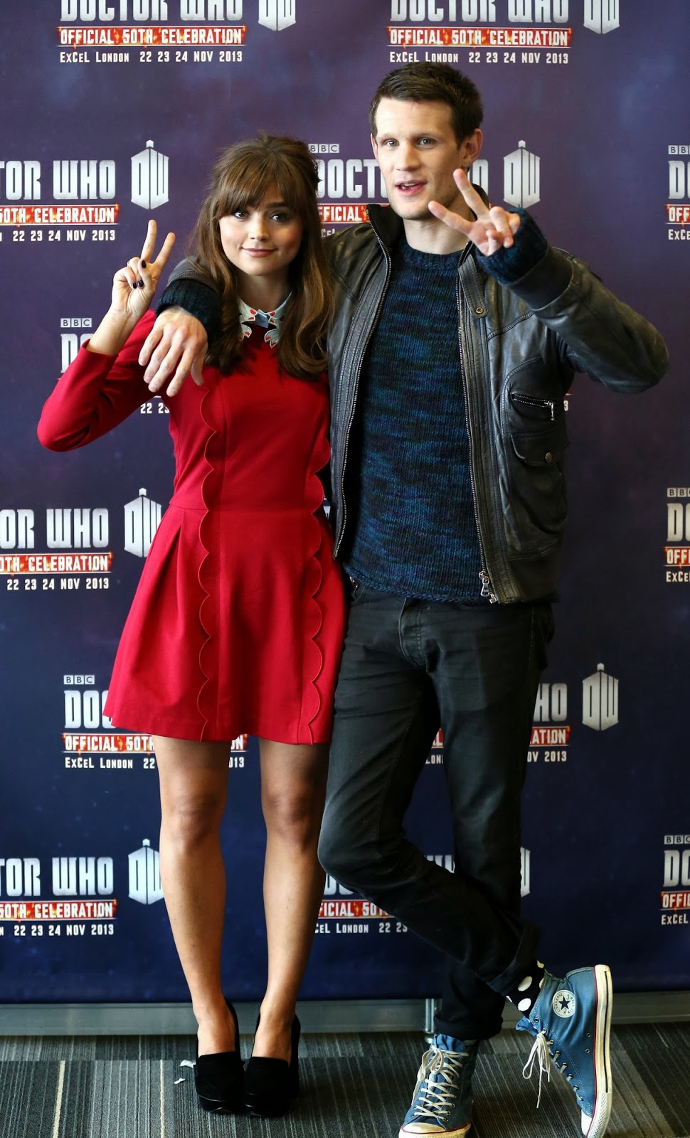 WhoNatic Excel Convention More Matt Smith and Jenna Coleman Press