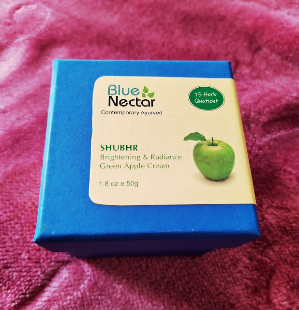 Blue Nectar Brightening & Radiance Green Apple Cream Review and Pictures