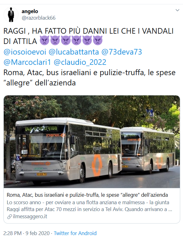Situazione del trasporto pubblico di Roma di lunedì 10 febbraio
