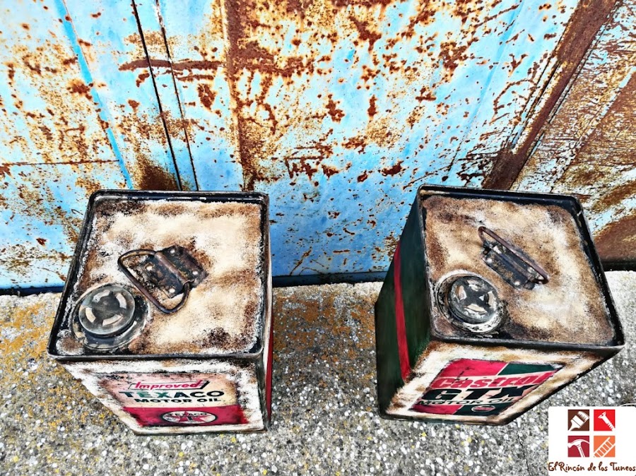 tunear latas de aceite