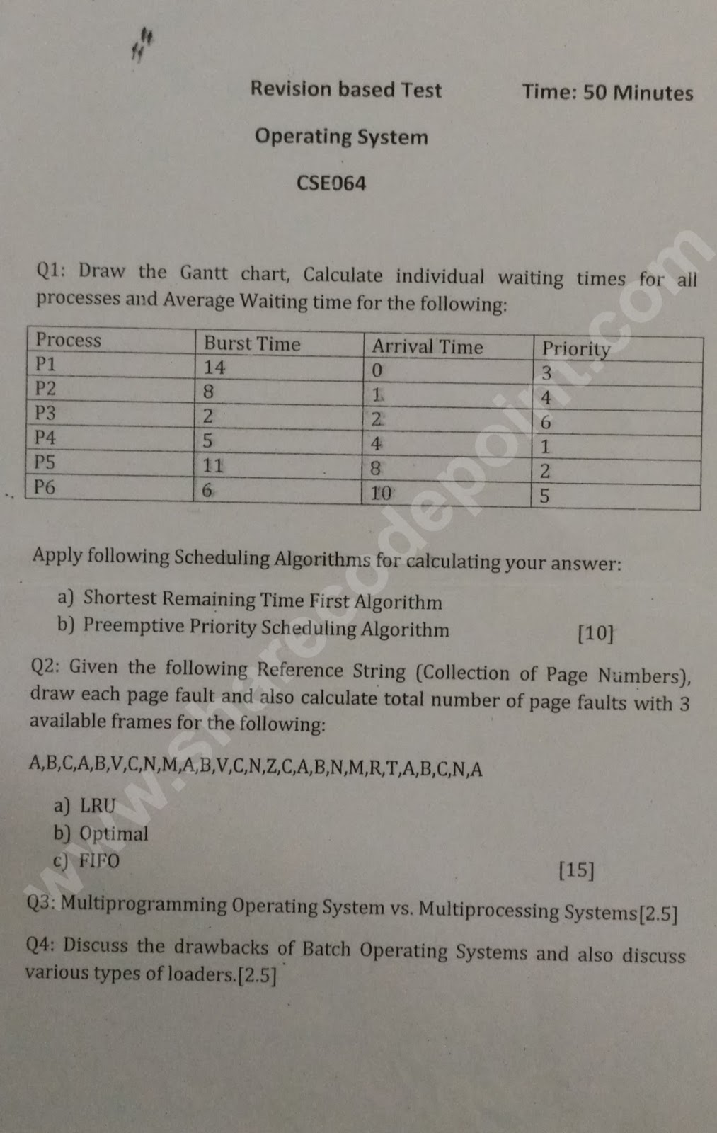 Operating system term paper