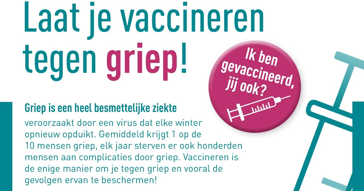 Laat je vaccineren tegen Griep ! Apotheek GellikLanaken, Ramaekers