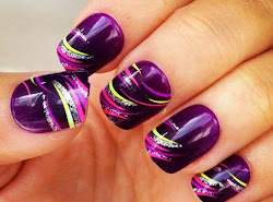 nail nails unghie gel modele spring unghii cu decorazioni purple oja smalto disegni permanenta unghia tutorials makeup stylish bridal fashionable