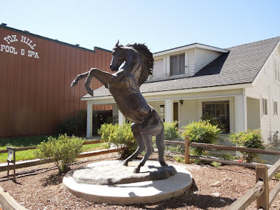 "Veritas" Horse Statue in Front of Rossi Law Office, Paso Robles, © B. Radisavljevic