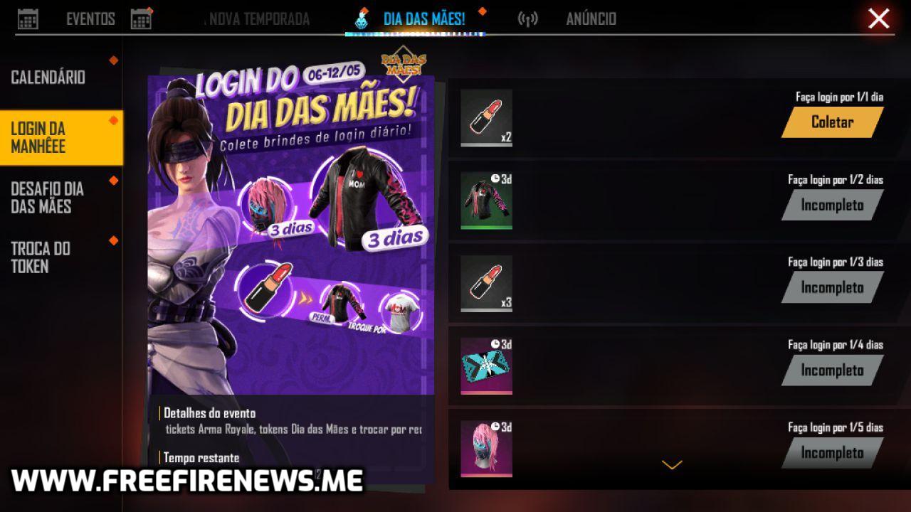 Free Fire Mother S Day Log In Event 2020 Free Fire News