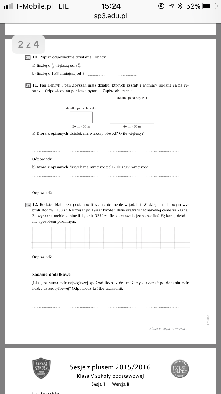 Test Migra Odpowiedzi Klasa 5 🧠 Matematyka gryzie: Sesja z plusem matematyka odpowiedzi klasa 5