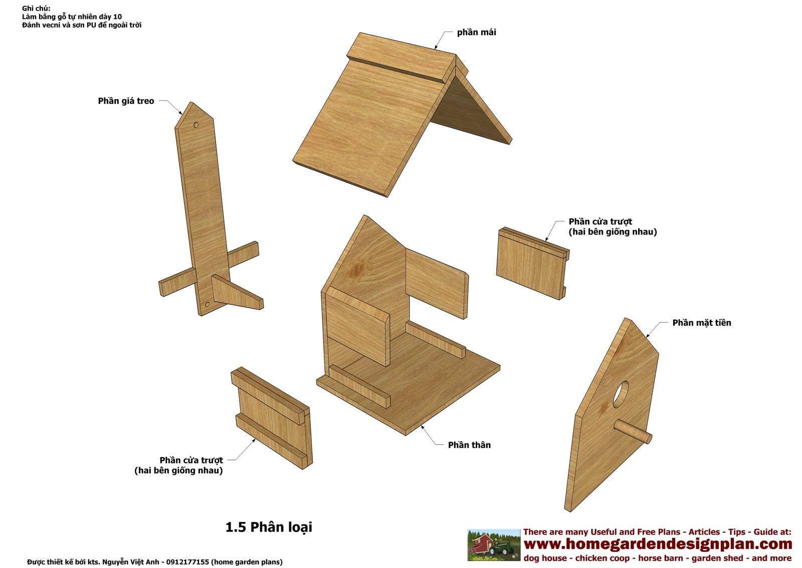 plans for wood bird feeder