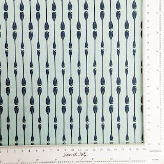 Tela de algodón americano con remos de barcas