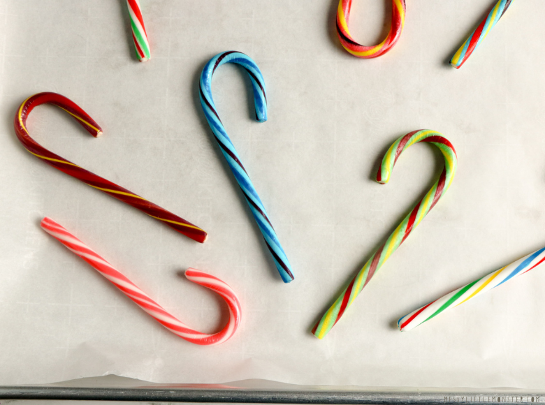 Melting Candy Cane Experiment Messy Little Monster